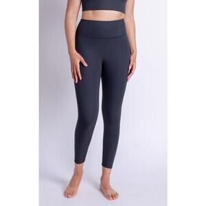 Girlfriend Collective Black Ribbed High Rise Legging Small Activewear Gym